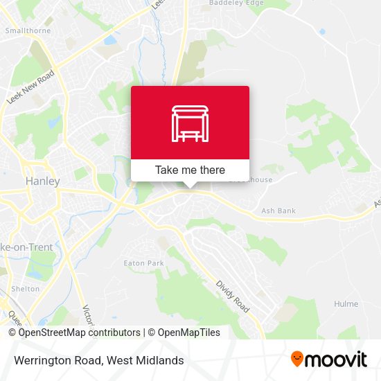 Werrington Road map