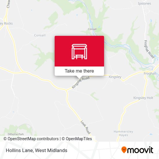 Hollins Lane map
