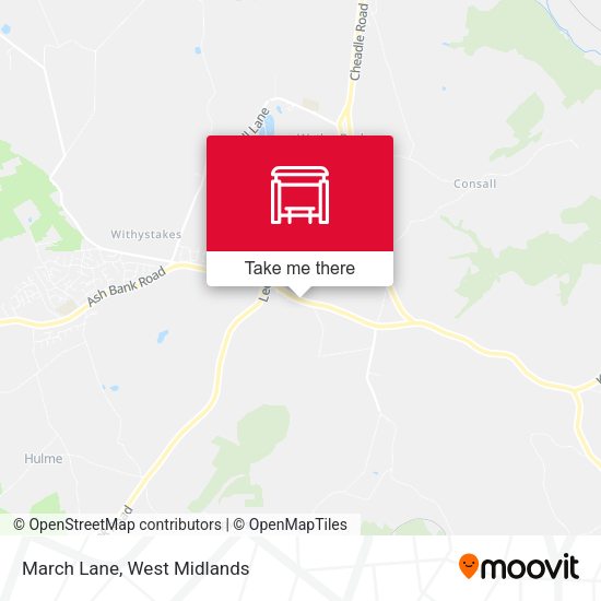 March Lane map