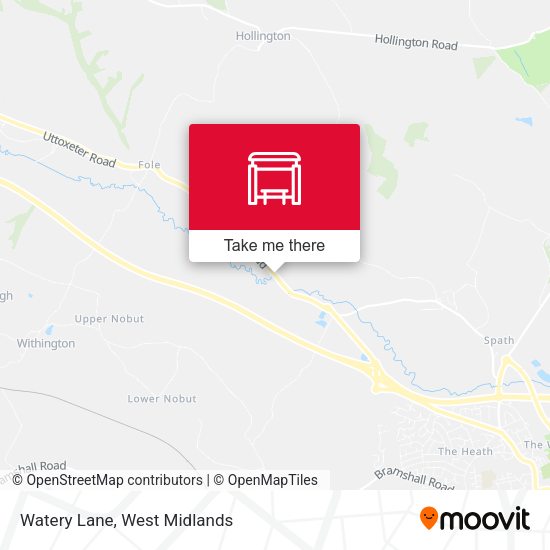 Watery Lane map