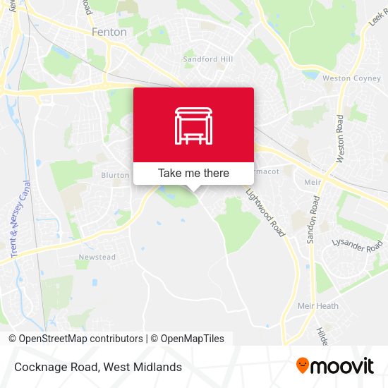 Cocknage Road map