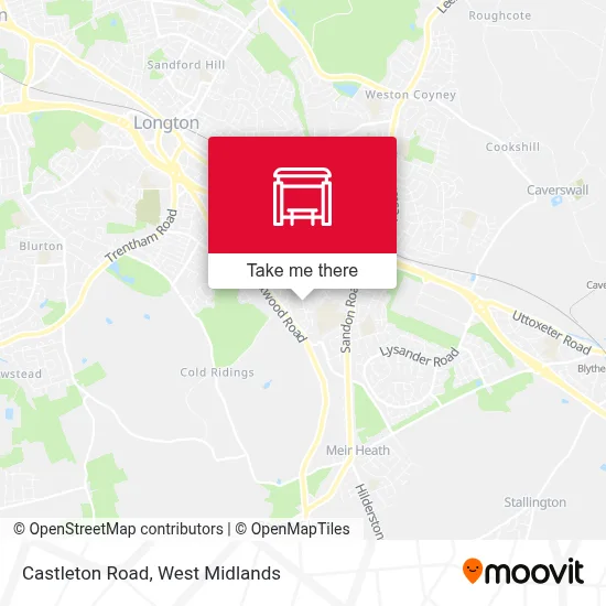 Castleton Road map