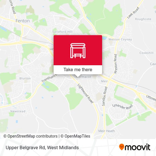 Upper Belgrave Rd map