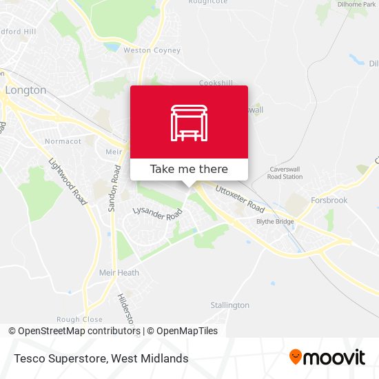 Tesco Superstore map