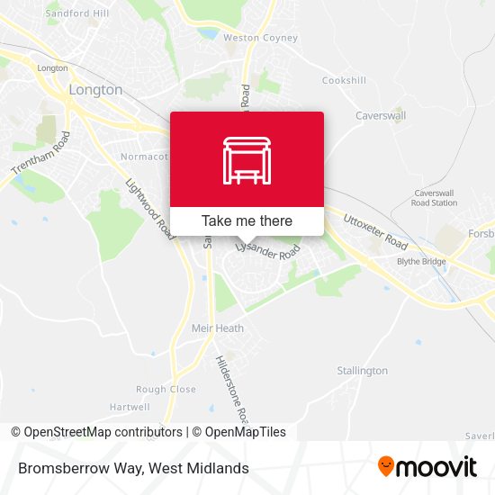 Bromsberrow Way map
