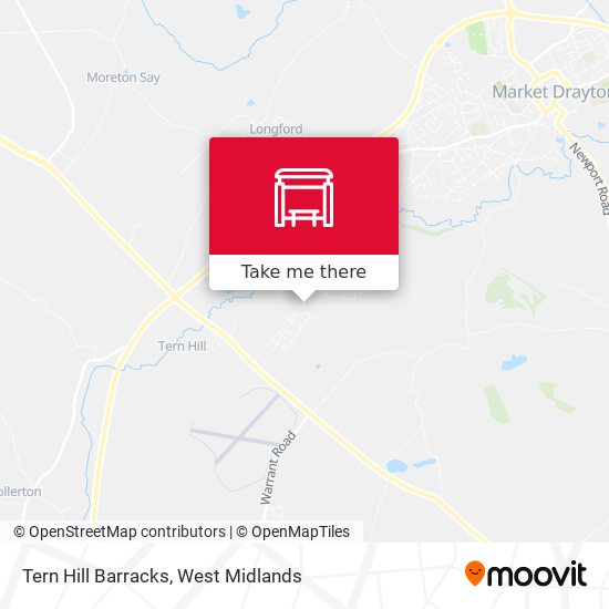 Tern Hill Barracks map