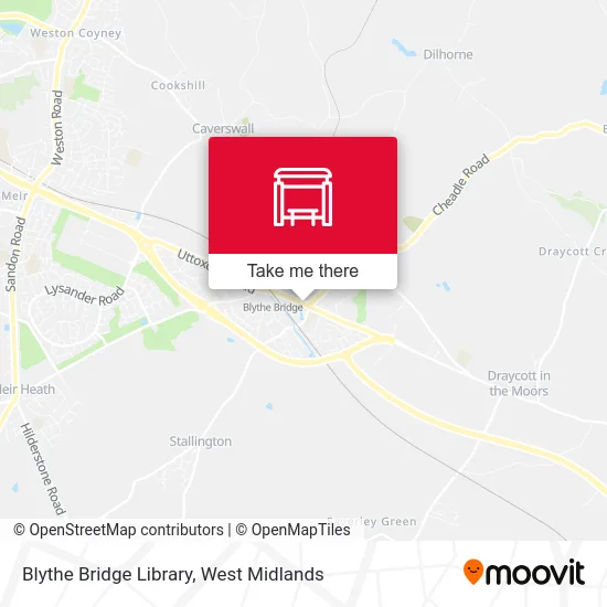 Blythe Bridge Library map