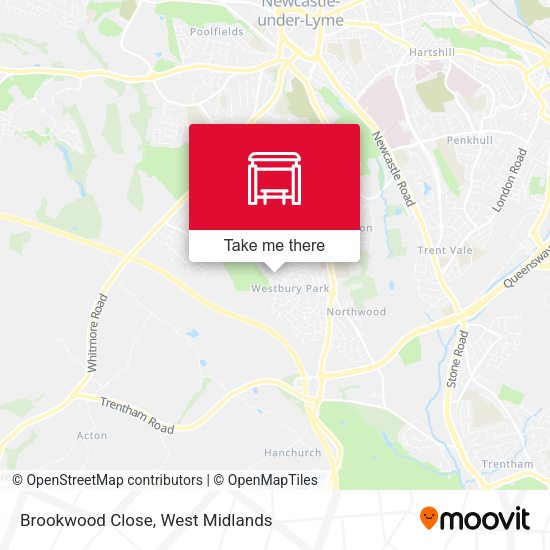 Brookwood Close map