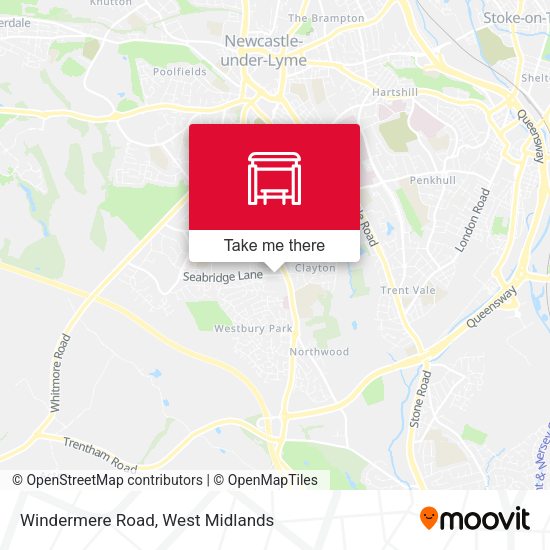 Windermere Road map