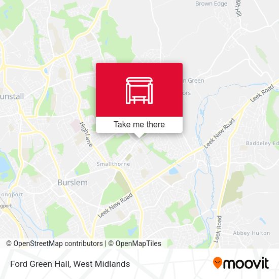 Ford Green Hall map