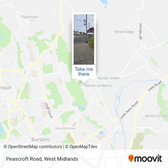 Peascroft Road map