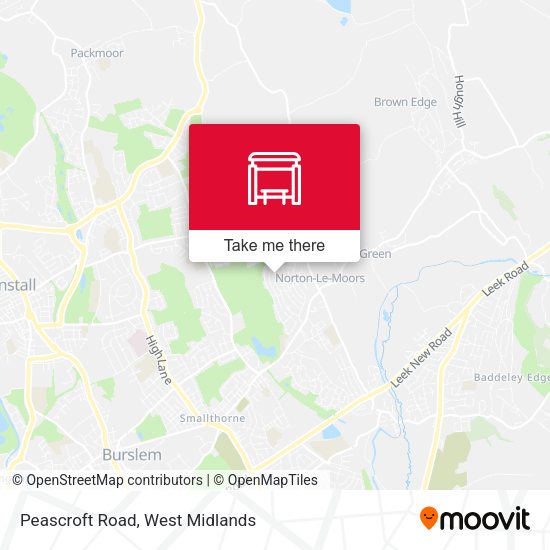 Peascroft Road map