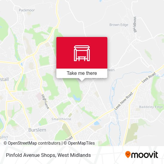 Pinfold Avenue Shops map