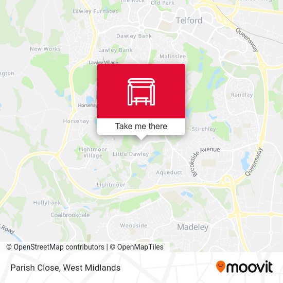 Parish Close map