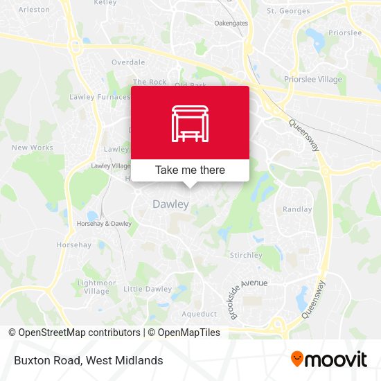 Buxton Road map
