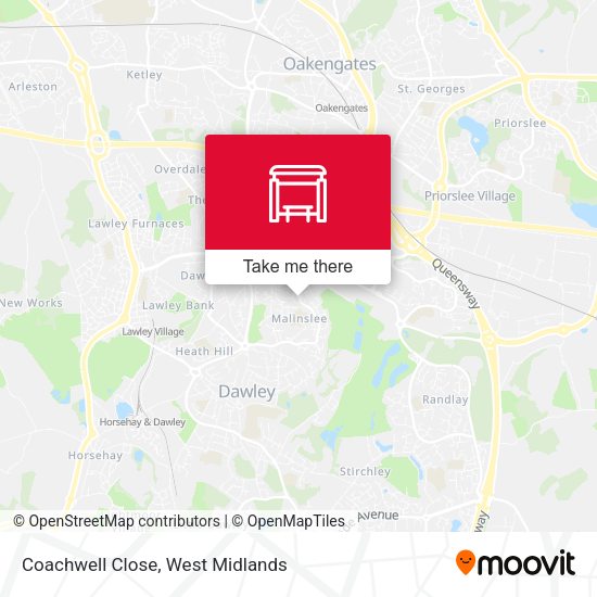 Coachwell Close map