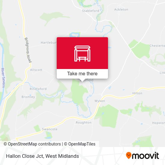 Hallon Close Jct map