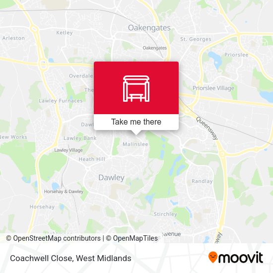 Coachwell Close map