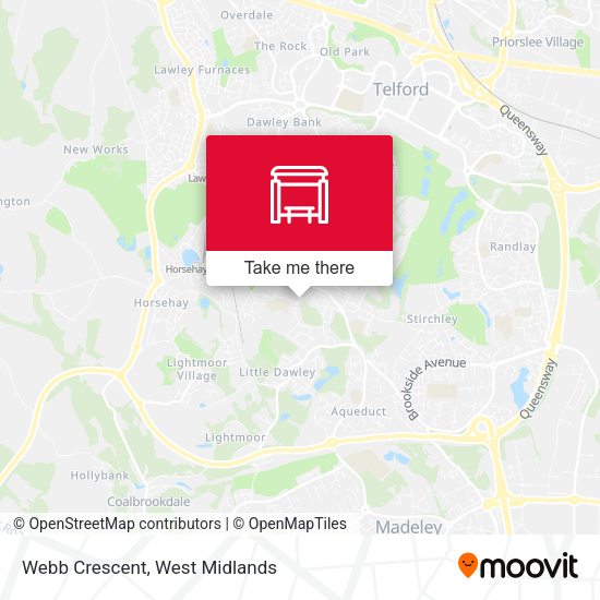 Webb Crescent map