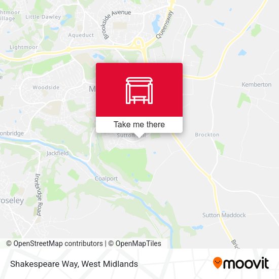 Shakespeare Way map