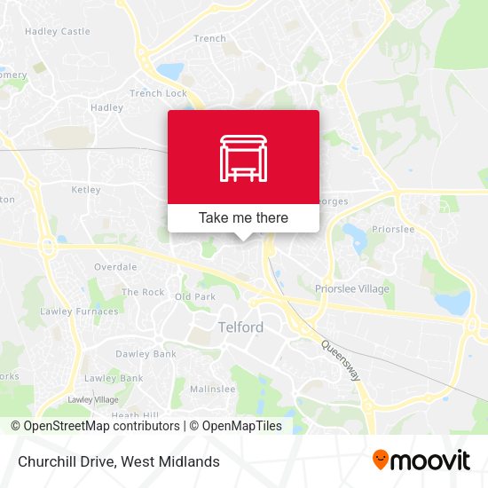 Churchill Drive map
