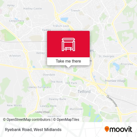 Ryebank Road map