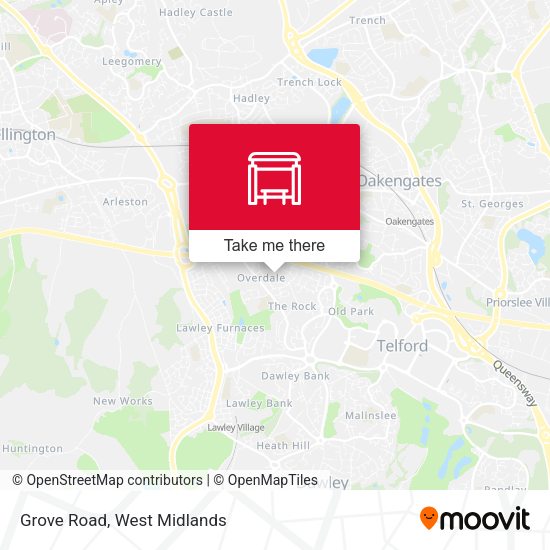 Grove Road map
