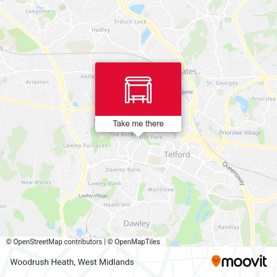 Woodrush Heath map