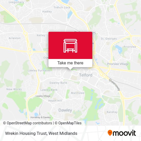 Wrekin Housing Trust map