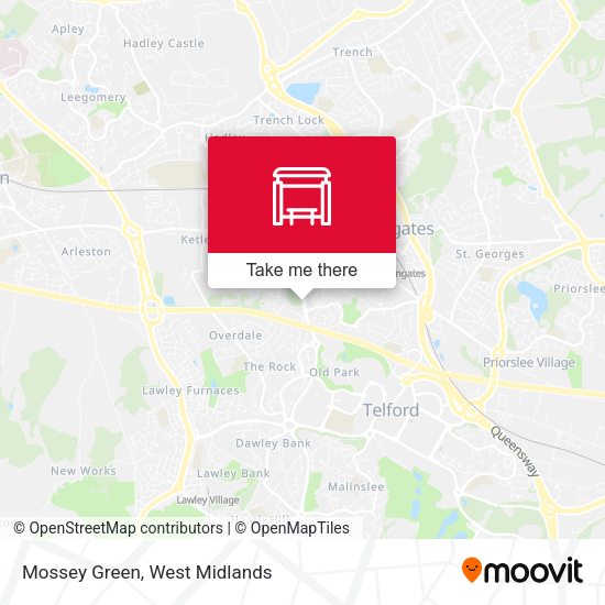 Mossey Green map