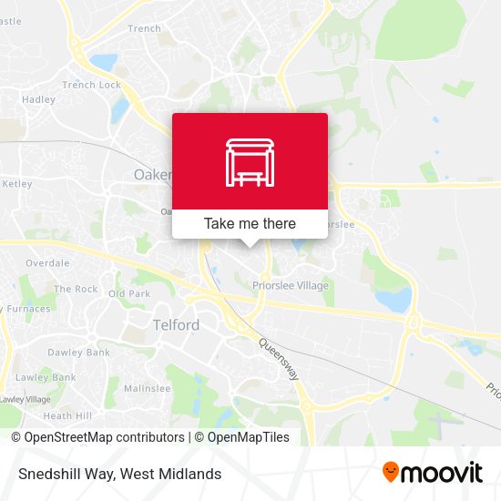 Snedshill Way map