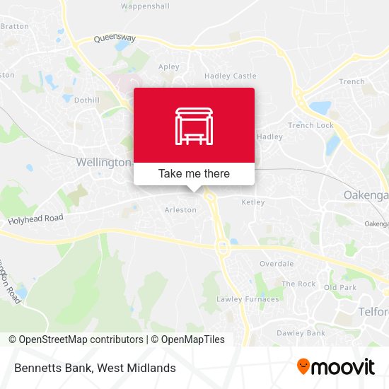Bennetts Bank map
