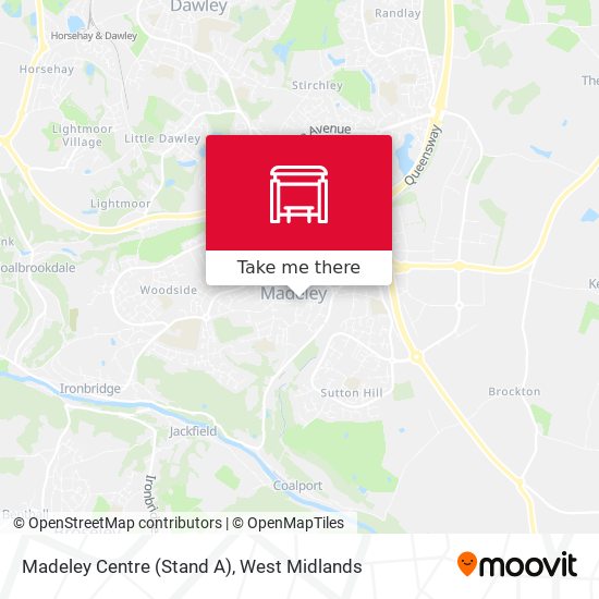 Madeley Centre (Stand A) map