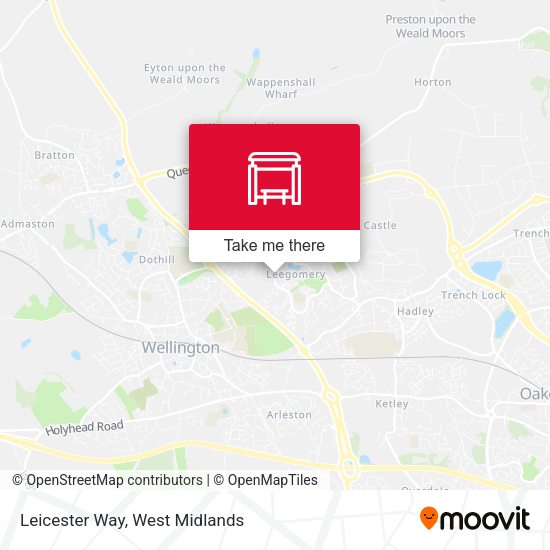 Leicester Way map