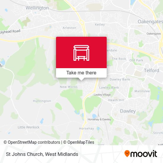 St Johns Church map