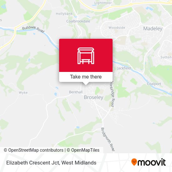 Elizabeth Crescent Jct map