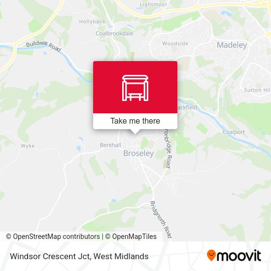 Windsor Crescent Jct map