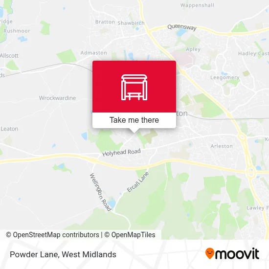 Powder Lane map