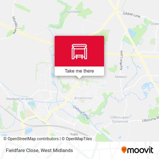 Fieldfare Close map