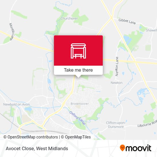 Avocet Close map
