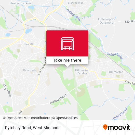 Pytchley Road map