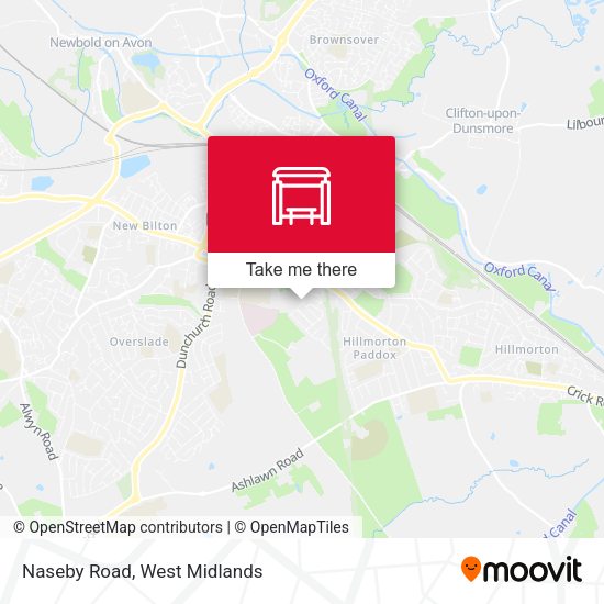 Naseby Road map