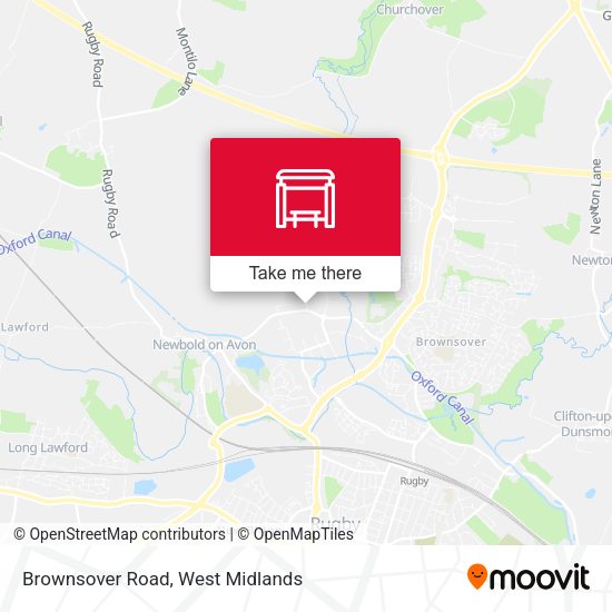 Brownsover Road map