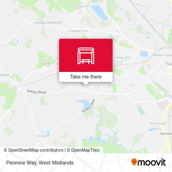 Pennine Way map