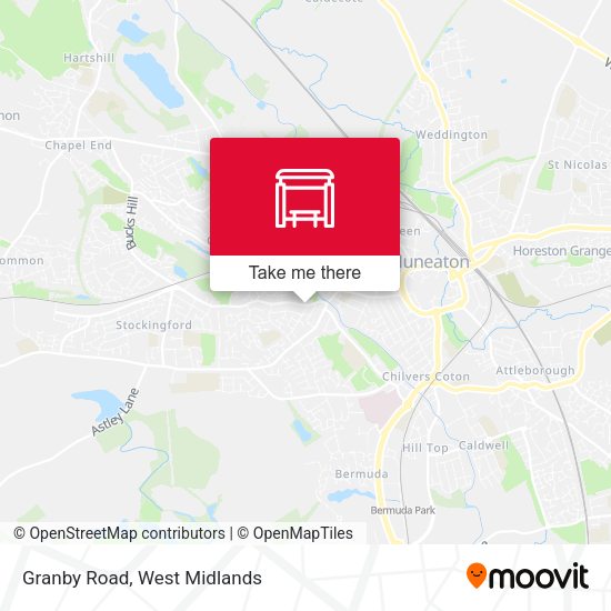 Granby Road map
