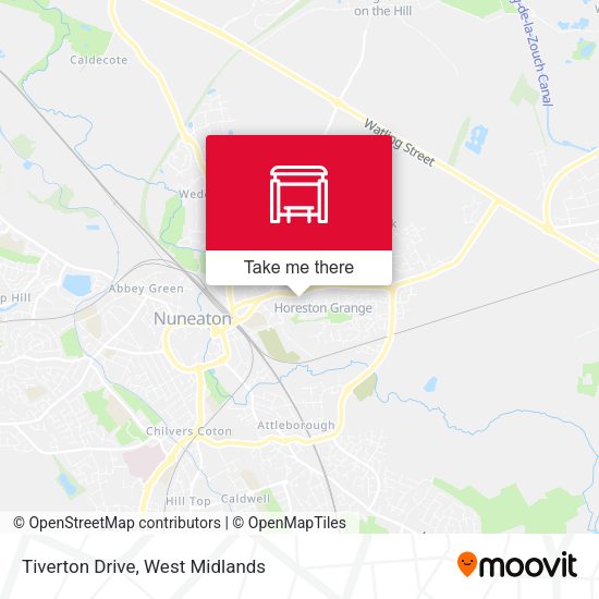 Tiverton Drive map