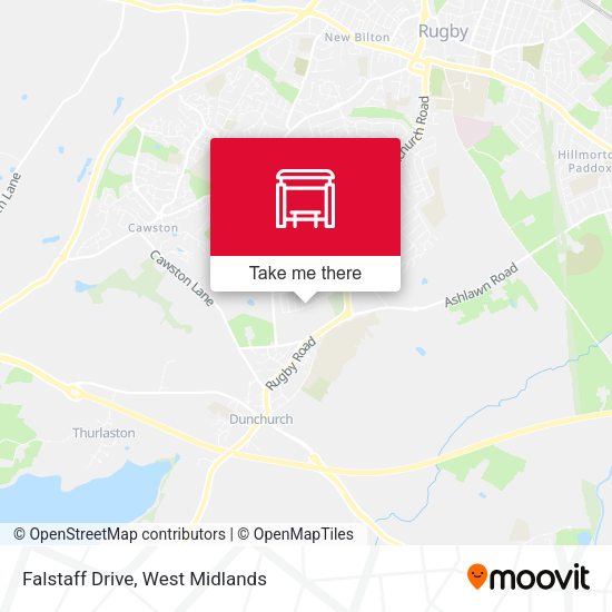Falstaff Drive map
