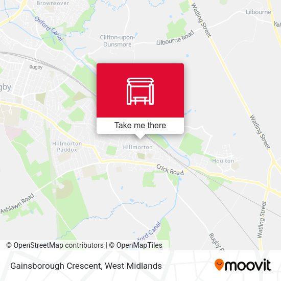 Gainsborough Crescent map