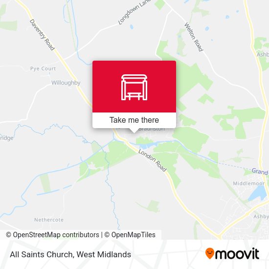 All Saints Church map