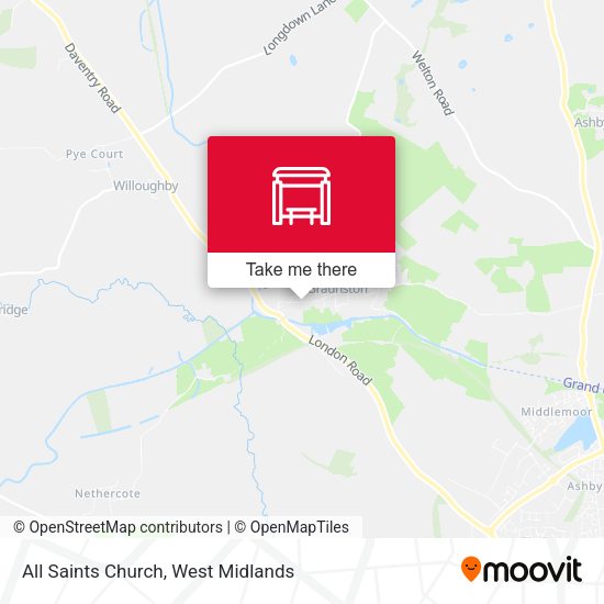All Saints Church map